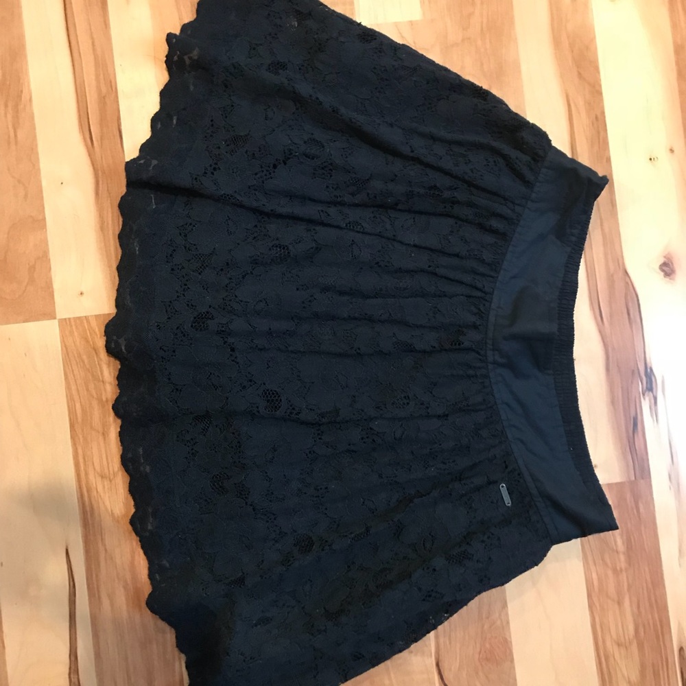 Navy blue lace skirt